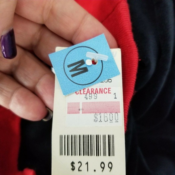 Vintage 80'S Retro Velour Color Block Sweater Sweatshirt Marissa Jamesway M NOS - Picture 10 of 12